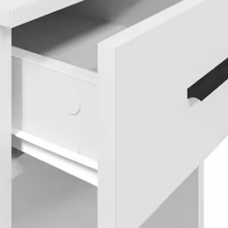vidaXL Computer Tower Stand with Drawer Cpu Stand Cpu Holder PC Holder Desk - white - Additional view 7