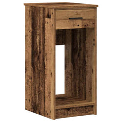 vidaXL Computer Tower Stand with Drawer Cpu Stand Cpu Holder PC Holder Desk - old wood