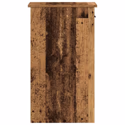 vidaXL Computer Tower Stand with Drawer Cpu Stand Cpu Holder PC Holder Desk - old wood - Additional view 5