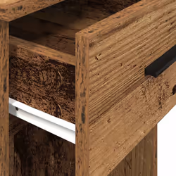 vidaXL Computer Tower Stand with Drawer Cpu Stand Cpu Holder PC Holder Desk - old wood - Additional view 7