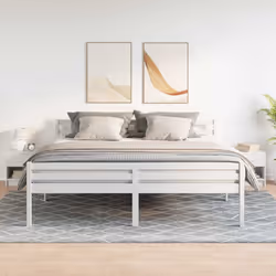 vidaXL Bedside Cabinet with Drawer Nightstand Bed Side Table Bed Cabinet - white, 2 pcs