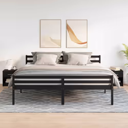 vidaXL Bedside Cabinet with Drawer Nightstand Bed Side Table Bed Cabinet - black, 2 pcs