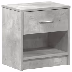 vidaXL Bedside Cabinet with Drawer Nightstand Bed Side Table Bed Cabinet - concrete grey, 1 pcs