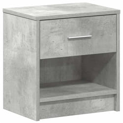 vidaXL Bedside Cabinet with Drawer Nightstand Bed Side Table Bed Cabinet - concrete grey, 1 pcs