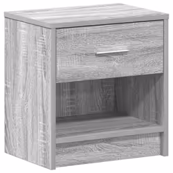 vidaXL Bedside Cabinet with Drawer Nightstand Bed Side Table Bed Cabinet - grey sonoma, 1 pcs