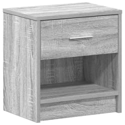 vidaXL Bedside Cabinet with Drawer Nightstand Bed Side Table Bed Cabinet - grey sonoma, 1 pcs