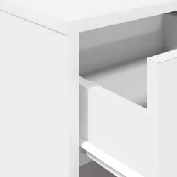 vidaXL Bedside Cabinets 2 pcs with Drawer Nightstand Bed Side Table - white, 1 pcs - Additional view 7