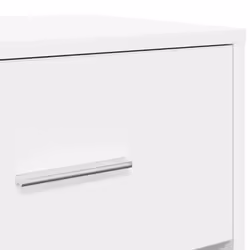 vidaXL Bedside Cabinets 2 pcs with Drawer Nightstand Bed Side Table - white, 1 pcs - Additional view 8