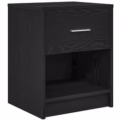 vidaXL Bedside Cabinets 2 pcs with Drawer Nightstand Bed Side Table - black, 1 pcs