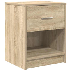vidaXL Bedside Cabinets 2 pcs with Drawer Nightstand Bed Side Table - sonoma oak, 1 pcs