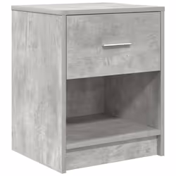 vidaXL Bedside Cabinets 2 pcs with Drawer Nightstand Bed Side Table - concrete grey, 1 pcs