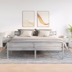 vidaXL Bedside Cabinets 2 pcs with Drawer Nightstand Bed Side Table - concrete grey, 2 pcs