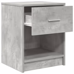 vidaXL Bedside Cabinets 2 pcs with Drawer Nightstand Bed Side Table - concrete grey, 2 pcs
