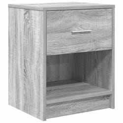 vidaXL Bedside Cabinets 2 pcs with Drawer Nightstand Bed Side Table - grey sonoma, 1 pcs