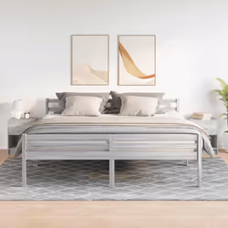 vidaXL Bedside Cabinets 2 pcs with Drawer Nightstand Bed Side Table - grey sonoma, 2 pcs