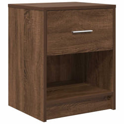 vidaXL Bedside Cabinets 2 pcs with Drawer Nightstand Bed Side Table - brown oak, 1 pcs