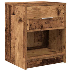 vidaXL Bedside Cabinets 2 pcs with Drawer Nightstand Bed Side Table - old wood, 1 pcs