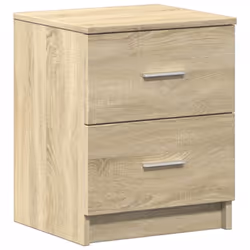 vidaXL Bedside Cabinet with 2 Drawers Nightstand Bed Side Table - sonoma oak, 1 pcs