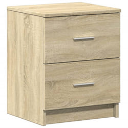 vidaXL Bedside Cabinet with 2 Drawers Nightstand Bed Side Table - sonoma oak, 1 pcs