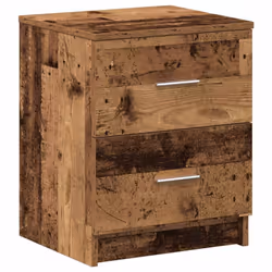 vidaXL Bedside Cabinet with 2 Drawers Nightstand Bed Side Table - old wood, 1 pcs