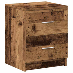 vidaXL Bedside Cabinet with 2 Drawers Nightstand Bed Side Table - old wood, 1 pcs