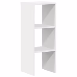 vidaXL Bookcases Stackable Bookshelf Storage Shelf Book Stand Engineered Wood - white, 1 pcs