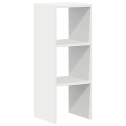 vidaXL Bookcases Stackable Bookshelf Storage Shelf Book Stand Engineered Wood - white, 1 pcs
