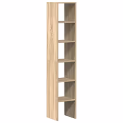 vidaXL Bookcases Stackable Bookshelf Storage Shelf Book Stand Engineered Wood - sonoma oak, 2 pcs