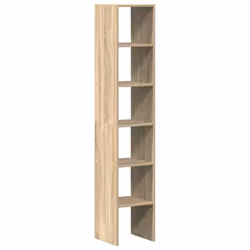 vidaXL Bookcases Stackable Bookshelf Storage Shelf Book Stand Engineered Wood - sonoma oak, 2 pcs - Additional view 5