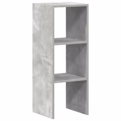vidaXL Bookcases Stackable Bookshelf Storage Shelf Book Stand Engineered Wood - concrete grey, 1 pcs