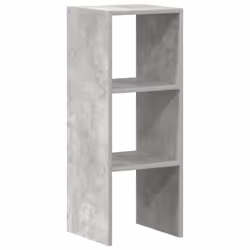vidaXL Bookcases Stackable Bookshelf Storage Shelf Book Stand Engineered Wood - concrete grey, 1 pcs - Additional view 5