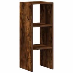 vidaXL Bookcases Stackable Bookshelf Storage Shelf Book Stand Engineered Wood - smoked oak, 1 pcs - Additional view 5
