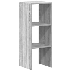 vidaXL Bookcases Stackable Bookshelf Storage Shelf Book Stand Engineered Wood - grey sonoma, 1 pcs