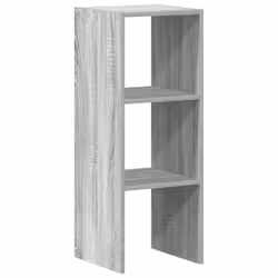 vidaXL Bookcases Stackable Bookshelf Storage Shelf Book Stand Engineered Wood - grey sonoma, 1 pcs - Additional view 5