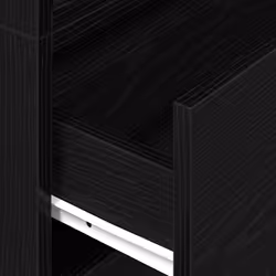 vidaXL Cabinets with 2 Drawers Cupboard Sideboard Highboard Engineered Wood - black, 2 pcs - Additional view 7