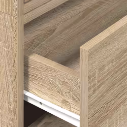 vidaXL Cabinets with 2 Drawers Cupboard Sideboard Highboard Engineered Wood - sonoma oak, 2 pcs - Additional view 7
