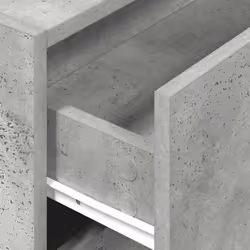 vidaXL Cabinets with 2 Drawers Cupboard Sideboard Highboard Engineered Wood - concrete grey, 1 pcs - Additional view 7