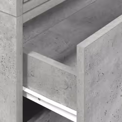 vidaXL Cabinets with 2 Drawers Cupboard Sideboard Highboard Engineered Wood - concrete grey, 2 pcs - Additional view 7