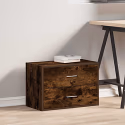 vidaXL Cabinets with 2 Drawers Cupboard Sideboard Highboard Engineered Wood - smoked oak, 1 pcs - Additional view 2