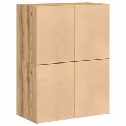 vidaXL Cabinets with 2 Drawers Cupboard Sideboard Highboard Engineered Wood - artisan oak, 2 pcs - Additional view 6