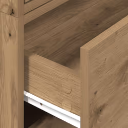 vidaXL Cabinets with 2 Drawers Cupboard Sideboard Highboard Engineered Wood - artisan oak, 2 pcs - Additional view 7