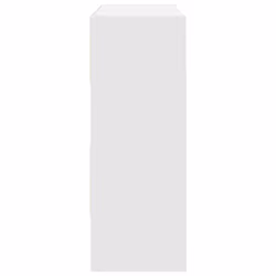 vidaXL Shoe Racks 2 pcs Stackable Brown Oak 89.5x30x40 cm shoe storage rack - white, 2 pcs - Additional view 4