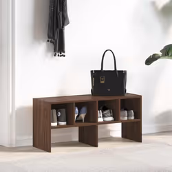 vidaXL Shoe Racks 2 pcs Stackable Brown Oak 89.5x30x40 cm shoe storage rack - brown oak, 1 pcs - Additional view 2