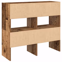 vidaXL Shoe Racks 2 pcs Stackable Brown Oak 89.5x30x40 cm shoe storage rack - old wood, 2 pcs - Additional view 5
