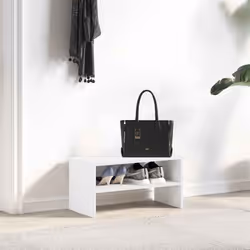 vidaXL Shoe Racks Stackable Shoe Cabinet Shoe Storage Shelf Hallway Cupboard - white, 1 pcs - Additional view 2