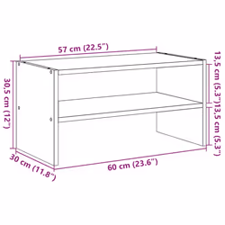 vidaXL Shoe Racks Stackable Shoe Cabinet Shoe Storage Shelf Hallway Cupboard - white, 1 pcs - Additional view 8