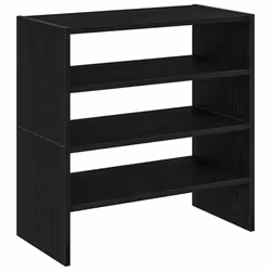 vidaXL Shoe Racks Stackable Shoe Cabinet Shoe Storage Shelf Hallway Cupboard - black, 2 pcs - Additional view 5
