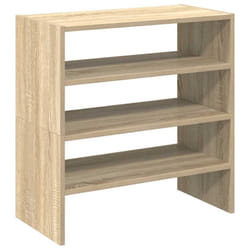 vidaXL Shoe Racks Stackable Shoe Cabinet Shoe Storage Shelf Hallway Cupboard - sonoma oak, 2 pcs