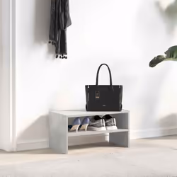 vidaXL Shoe Racks Stackable Shoe Cabinet Shoe Storage Shelf Hallway Cupboard - concrete grey, 1 pcs