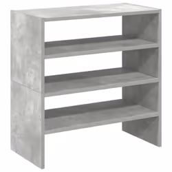 vidaXL Shoe Racks Stackable Shoe Cabinet Shoe Storage Shelf Hallway Cupboard - concrete grey, 2 pcs - Additional view 5